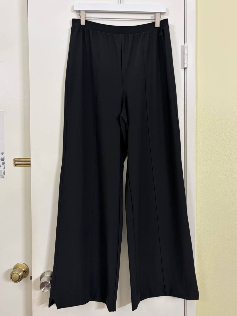 Victoria’s Secret VSX Black Wide Leg Stretch Pants High Rise Athleisure L